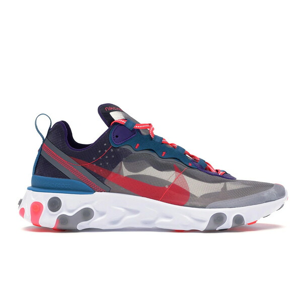 Nike ナイキ メンズ スニーカー  【Nike React Element 87 Red Orbit】  大きさ US_6.5(24.5珊) Black/Red Orbit-White-Green Abyss