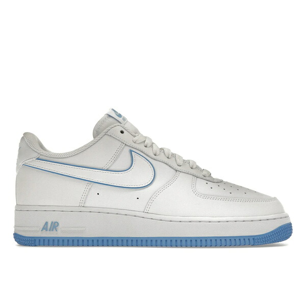 Nike ナイキ メンズ スニーカー  【Nike Air Force 1 \u002707 Low White University Blue Sole】  大きさ US_11.5(29.5珊) White/University Blue/White