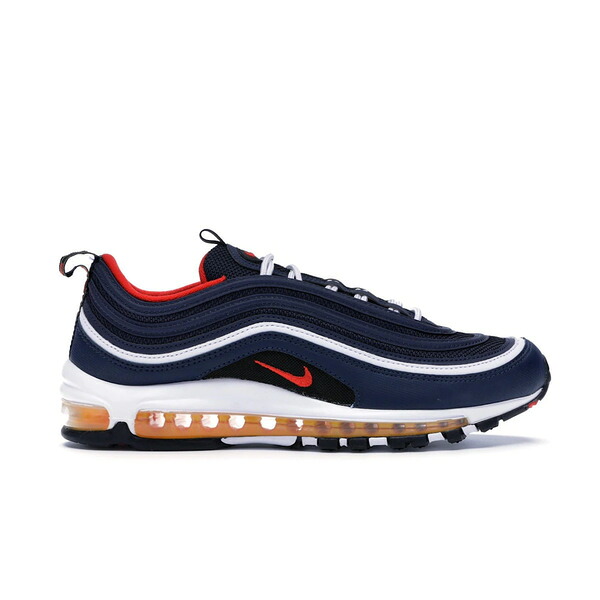 Nike ナイキ メンズ スニーカー  【Nike Air Max 97 Midnight Navy Habanero Red】  大きさ US_M_13 Midnight Navy/Black-White-Habanero Red