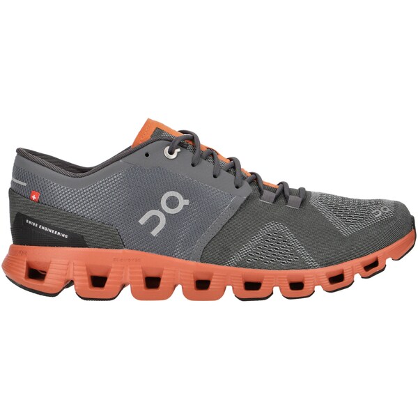 On オン メンズ スニーカー  【On Running Cloud X Rust Rock Grey】  大いさ US_8.5(26.5糎) Rust/Rock