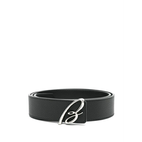 ブリオーニ メンズ 三尺帯 付属物 Logo-buckle belt Black
