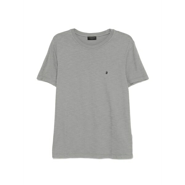 ドンダップ メンズ Tシャツ トップス Logo t-shirt Grey|asty
