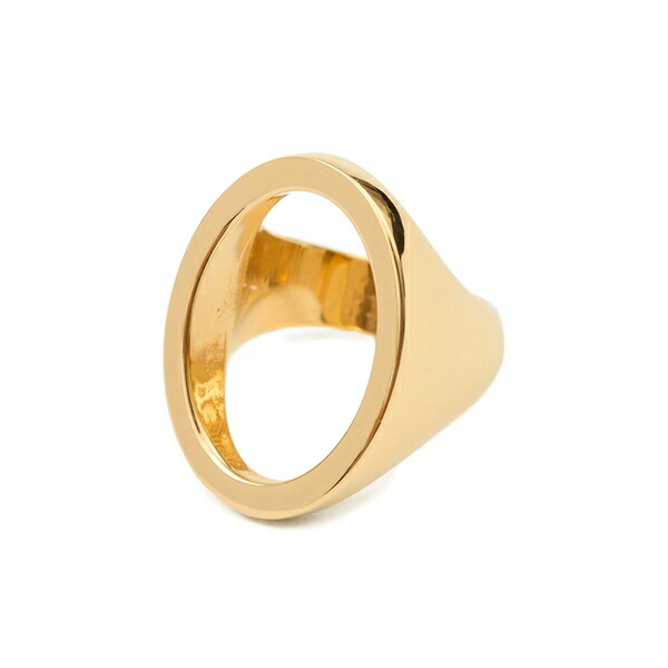マルタンマルジェラ レディース リング アクセサリー Minimal logo 4mm ring Gold｜asty