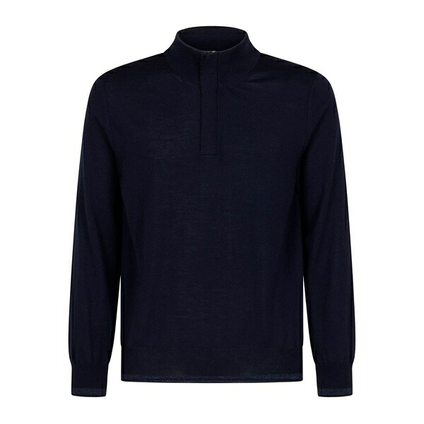 カナーリ メンズ ニット&セーター アウター High-neck sweater Blue｜asty