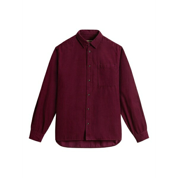 毛糸 分限者 メンズ プルオーバー トップス Mackey shirt Red