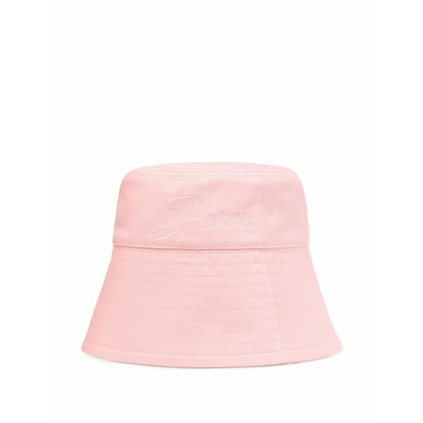 ジャンパトゥ レディース 帽子 アクセサリー Logo-embroidered bucket hat Pink｜asty