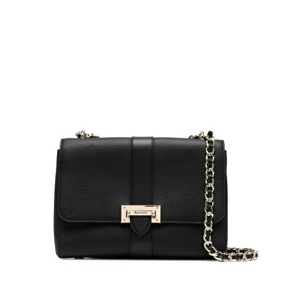 アスピナルオブロンドン レディース ショルダーバッグ バッグ Lottie crossbody bag Black|asty