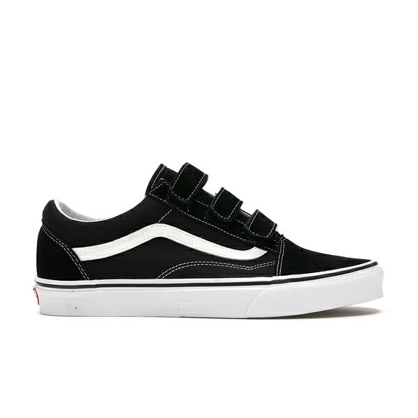 Vans バンズ メンズ スニーカー 【Vans Old Skool Velcro Black White】 サイズ US_M_13 Black/True White｜asty