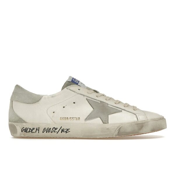 Golden Goose ゴールデングース メンズ スニーカー  【Golden Goose Super-Star White Ice Grey】  大きさ US_M_13 White/Ice/Grey