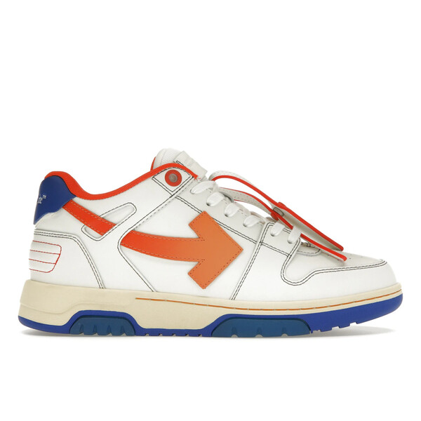 OFF-WHITE オフホワイト メンズ スニーカー 【OFF-WHITE Out Of Office OOO Low Tops White Orange Blue Contrast Stitching】 サイズ US_9(27.0cm) White/Orange/Blue|asty