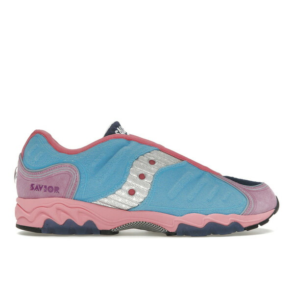 Saucony サッカニー メンズ スニーカー 【Saucony Matrix Jae Tips No Shoes In The House Blue Pink】 サイズ US_11.5(29.5cm) Blue/Pink画像
