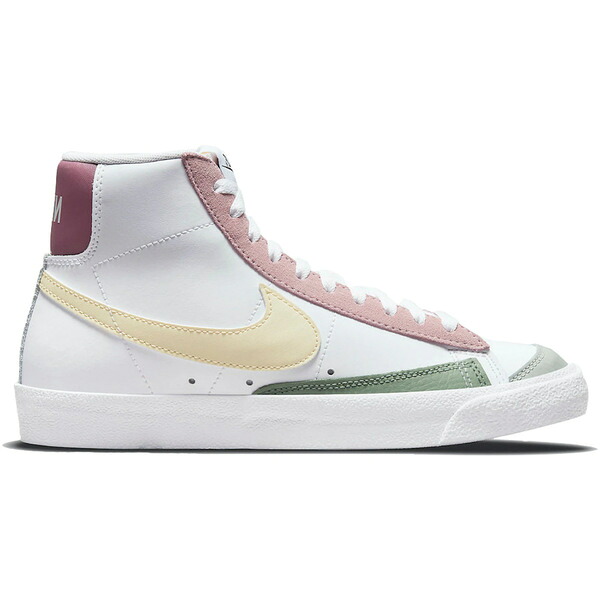 Nike ナイキ レディース スニーカー 【Nike Blazer Mid 77 White Pink Green Yellow (Women's)】 サイズ US_8(25.0cm) White/Regal Pink/Light Mulberry/Lemon Drop｜asty