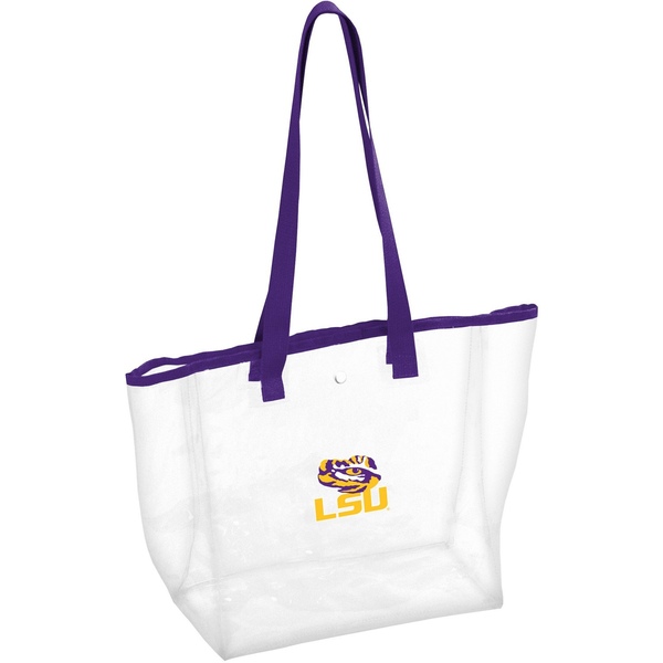 ロゴ メンズ トートバッグ バッグ Logo Adults Louisiana State University Stadium Clear Tote Purple Agoranotizia It