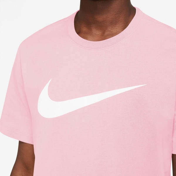 ナイキ メンズ シャツ トップス Nike Men S Sportswear Swoosh Icon T Shirt Pink Foam White Musiciantuts Com