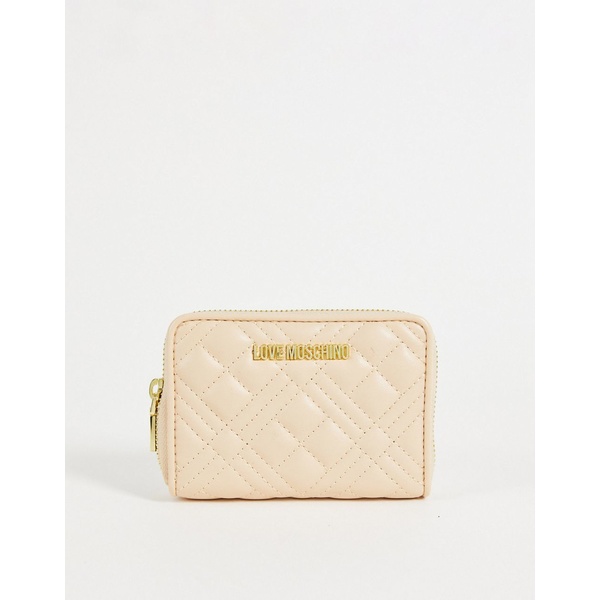 傾慕 モスキーノ レディース 紙入 佩び物 Love Moschino Quilted Zip Around Wallet In Blush Blush Vbpnews Com