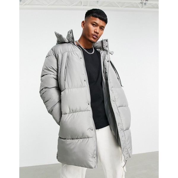 配送日指定可 asos ASOS エイソスダウンジャケット / メンズ / Grey