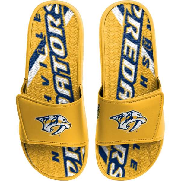 フォコ メンズ サンダル シューズ Foco Men S Nashville Predators Gel Slides Navy Rootstour It