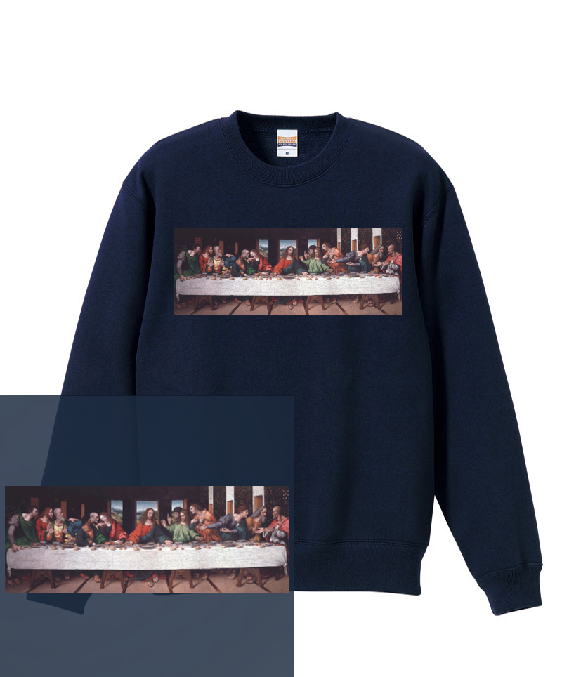 楽天市場 Last Supper Sweat Shirt 絵画 名画 最後の晩餐 晩餐 夜会 神 絵 レオナルド ダヴィンチ キリスト 教会 トレーナー スウェット メンズ レディース Hiphop ストリート ブランド クルーネック スウェット Astylejapan