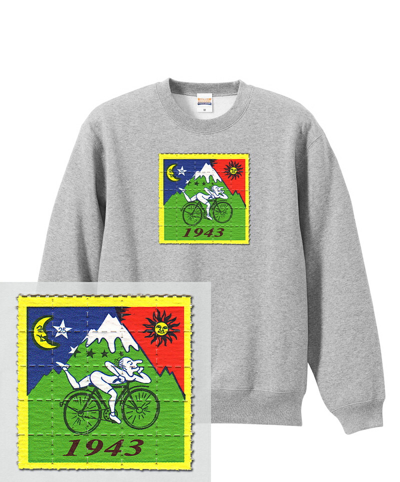 LSD SWEATSHIRT lsd アシッド ホフマン ドラッグ トリップ weed 麻薬 幻覚 自転車 紙 サイケデリック トレーナー スウェット  メンズ レディース hiphop ストリート ブランド クルーネック スウェット｜AstyleJapan