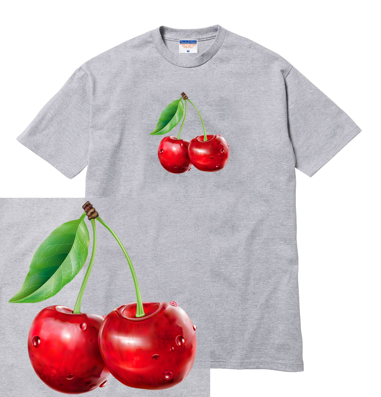 楽天市場 Cherry Tシャツ チェリー さくらんぼ サクランボ Cherry 果物 フルーツ Fruits 果実 ベジタブル かわいい 写真 メルヘン 食べ物 フード メンズ レディース ブランド Tee Tシャツ Astylejapan