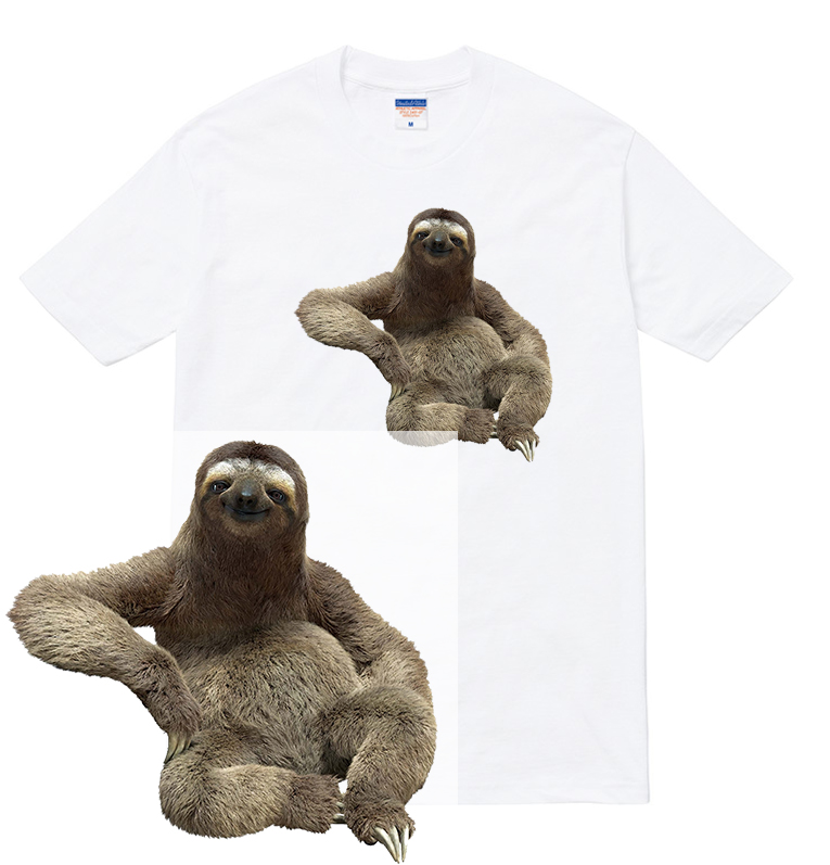 楽天市場 Sloth Tシャツ ナマケモノ Sloth アニマル 動物 かわいい おしゃれ 写真 フォト 人気 プリント デザイン グラフィック ストリート メンズ レディース 半袖 Tee Tシャツ Astylejapan