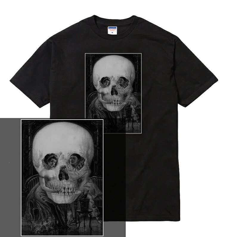 楽天市場 Skull Art Tシャツ ドクロ 骸骨 ガイコツ スカル 騙し絵 トリックアート 錯覚 錯視 ダリ アート 芸術 Art メンズ レディース ストリート ブランド Tee Tシャツ Astylejapan