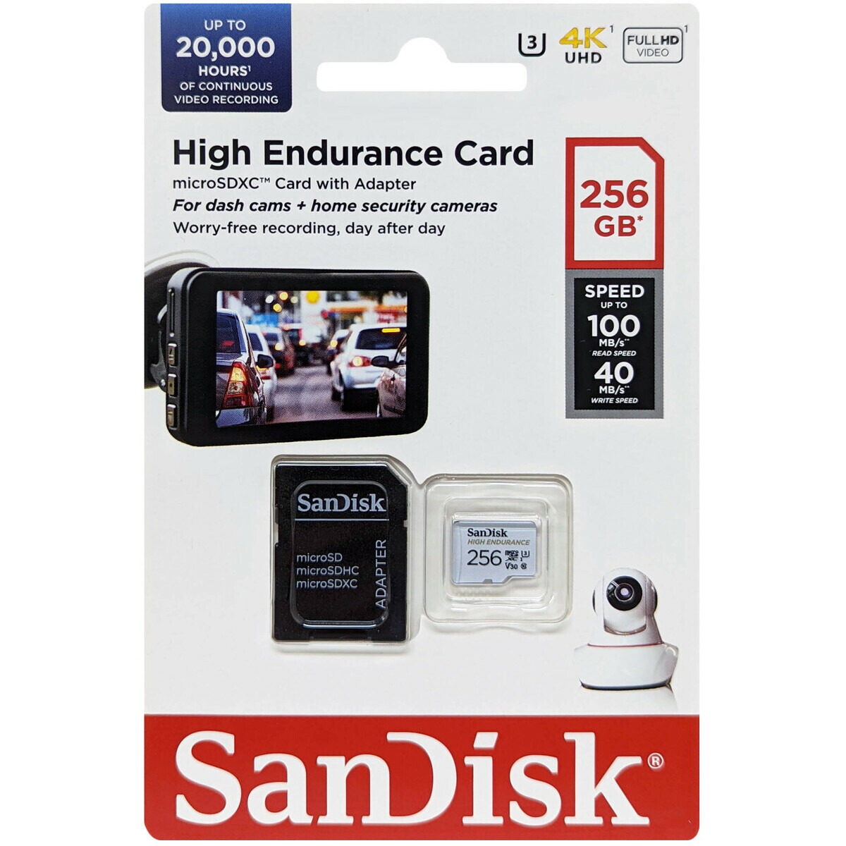 SanDisk サンディスク 並行輸入品 マイクロSDXC歌留多 High Endurance 256GB SDSQQNR-256G-GN6IA