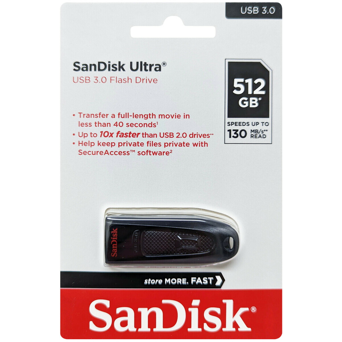 SanDisk サンディスク 並行輸入品 Ultra USB 3.0 Flash Drive 512GB SDCZ48-512G-G46｜アスビック