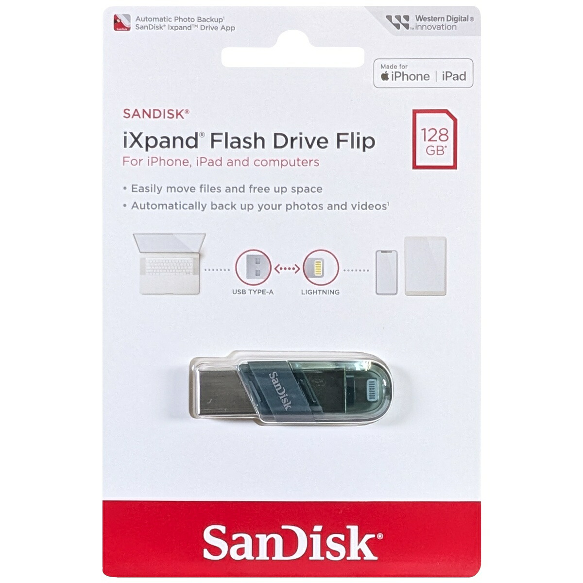SanDisk iXpand Slim フラッシュドライブ 128GB SDIX30N-128G-JKACE 楽天市場】【新品 正規品】 SanDisk iXpand Slim フラッシュ