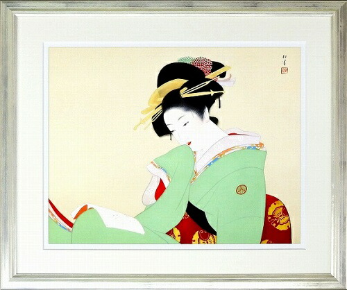 楽天市場】上村松園 「 神ひな之図 」 シルクスクリーン 版画