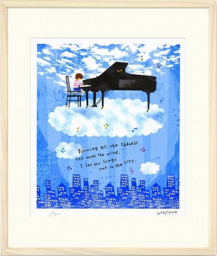 楽天市場】【版画・絵画】山岡康子『Piano sonata』銅版画（エッチング