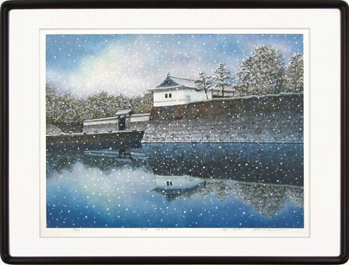 楽天市場】冨田溪仙 絵画 『祇園夜桜』 送料無料 【複製】【美術