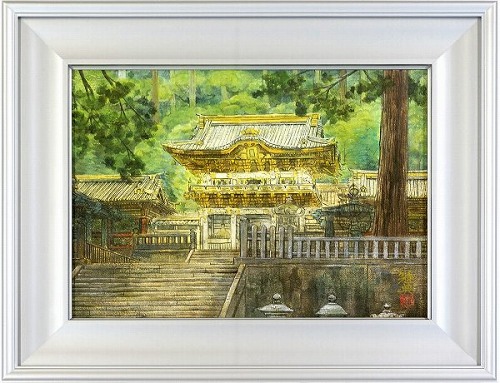 【日本画・絵画】篠田雅典『東照宮(P8号)』日本画■新品★|アート明日香