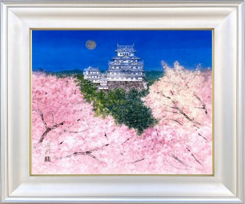 【日本画・絵画】只内寿則『白鷺（F10号）』日本画■新品★｜アート明日香