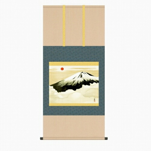 楽天市場】横山大観 掛け軸 富士霊峰 送料無料 【掛軸】【海・山】【一