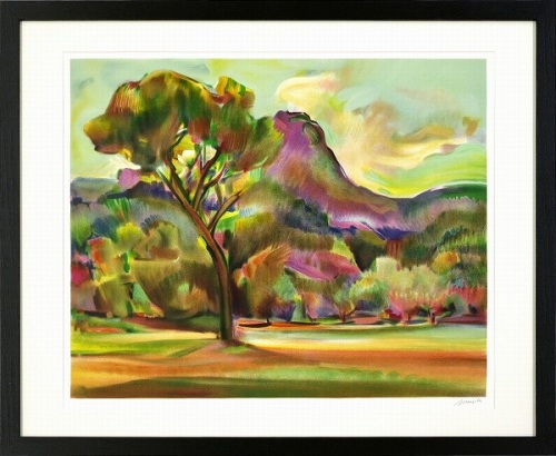 【版画・絵画】マルセル『サンヴィクトワール山』リトグラフ■限定175部・新品★｜アート明日香