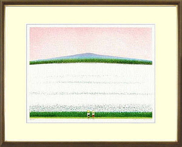 楽天市場】【版画・絵画】川合玉堂『富嶽』リトグラフ□限定200