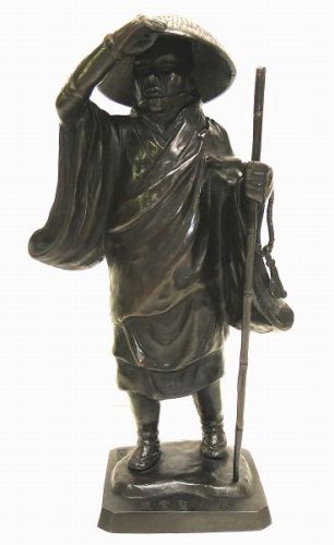 般若純一郎『親鸞聖人』ブロンズ像■新品★