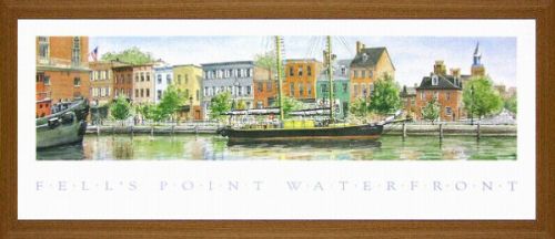 【絵画】Lucia de Leiris『Fell’ｓ Point Waterfront』複製画■新品★