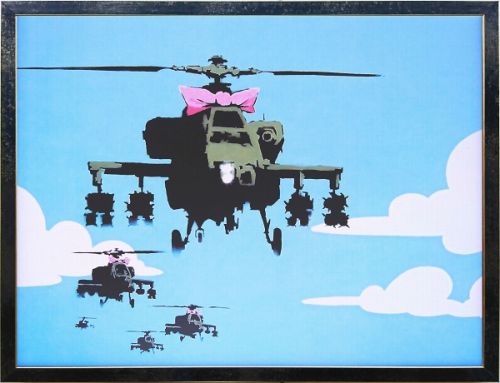 【絵画】バンクシー『ヘリコプター』複製画■新品★｜アート明日香