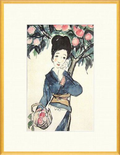 【絵画】竹久夢二『林檎』複製画■新品★