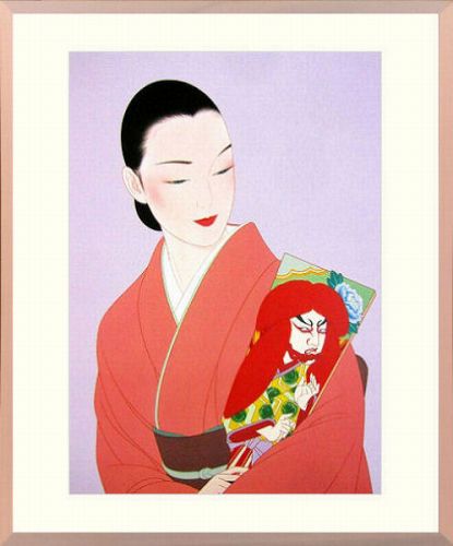 楽天市場】絵画 インテリア 鶴田一郎・喜びのミューズ 美人 アート