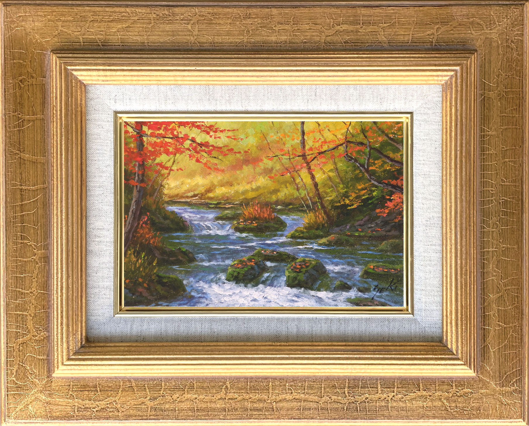 楽天市場】絵画 油絵 奥入瀬渓流 (関健造) 送料無料 【海・山】【肉筆