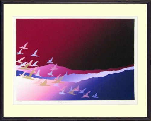 【版画・絵画】吉津信一『Bird of Passage』シルクスクリーン■限定50部・新品★