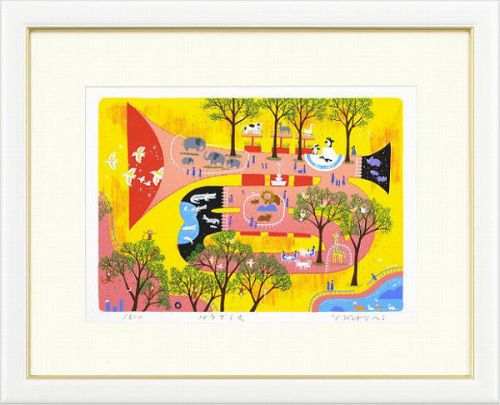 吉岡浩太郎　シルクスクリーン「花のメロディ」 楽天市場】【版画・絵画】吉岡浩太郎『花のメロディ』シルク