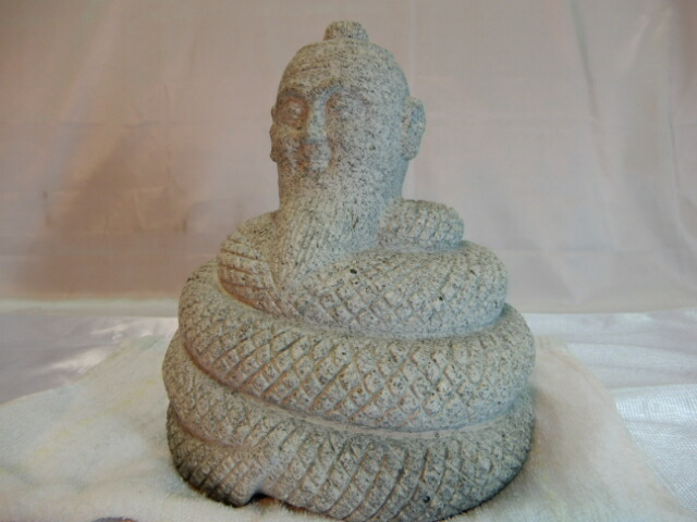 宇賀神 弁財天 御影石 石像 九鼎大呂神 福の神 開運 飾りつけ 縁起物 室内装飾 差し上げ物