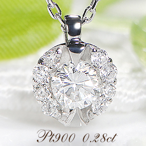 【楽天市場】ラウンド プラチナ ネックレス ダイヤモンド Pt900 0.28ct ダイヤネックレス レディース プラチナダイヤモンド