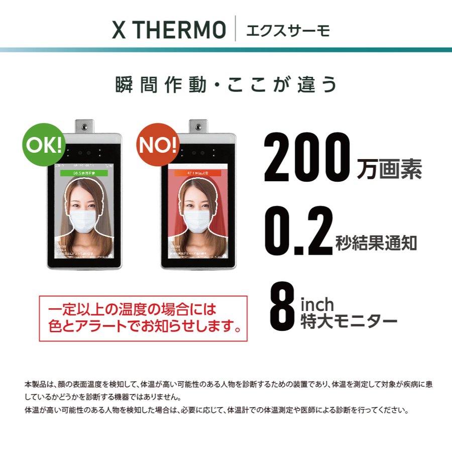 71%OFF!】 彩華看板1年保証 非接触 温度検知器 体表温度検知カメラ