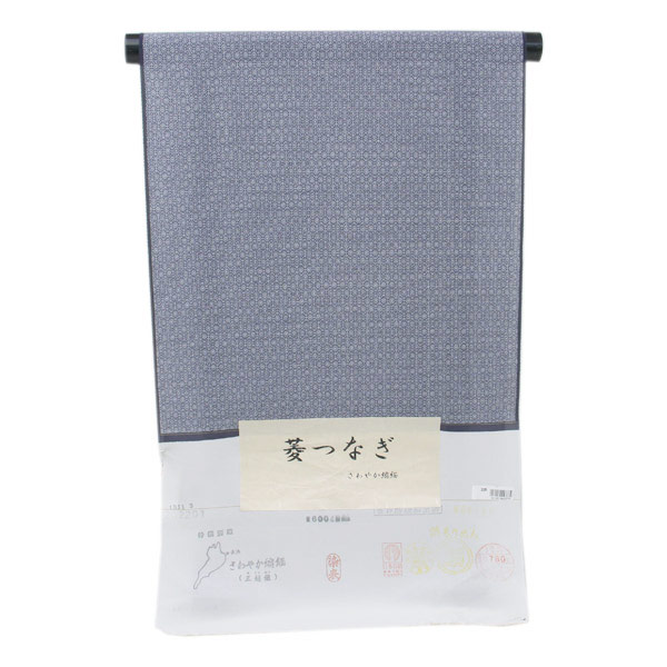 布切れ 浜ちりめん 単衣 単衣にも 口さかしいクレープ 三越織 小紋着尺 菱繋ぎ あすかや [商いもの電話番号粁2203]