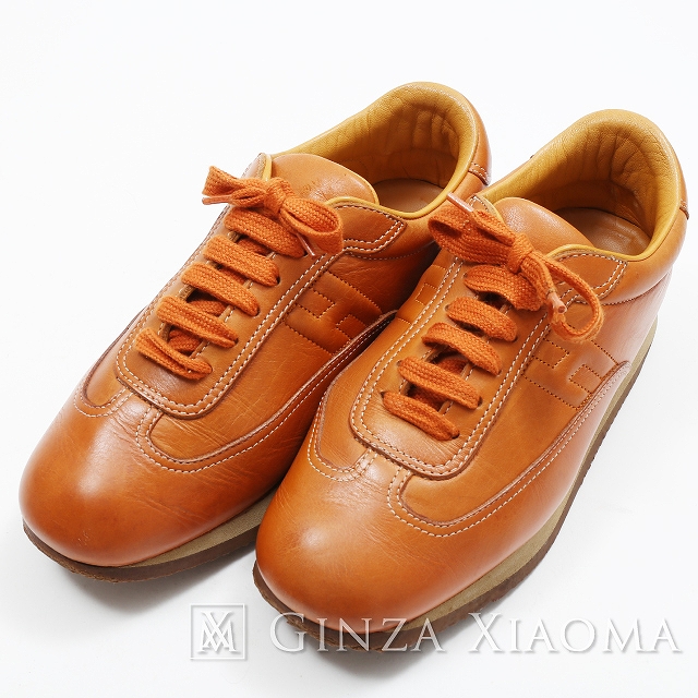 【楽天市場】HERMES エルメス クイック ブラウン スニーカー ＃38 靴 シューズ 【中古】：GINZA XIAOMA